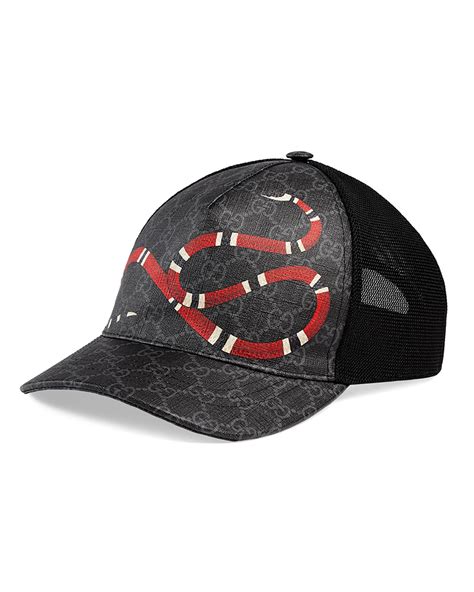 gucci snakeskin cap|black snake Gucci hat.